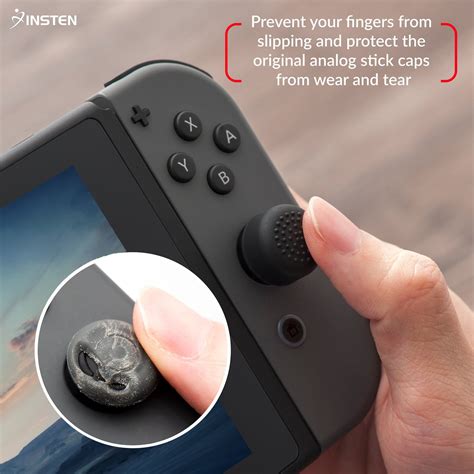 Insten [2-Pcs] Nintendo Switch Joy-Con Thumb Grip Stick Caps [Anti-Slip ...