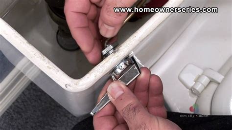 How to Fix a Toilet - Toilet Handle Replacement | Toilet handle, Toilet handle repair, Toilet repair