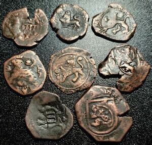 8 Rare Spanish Colonial Coins Authentic Shipwreck Treasure Pirate Cob ...