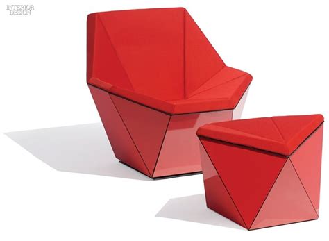 Editors' Picks: 29 Dramatic Options for Seating - Interior Design | Geometric chair design ...