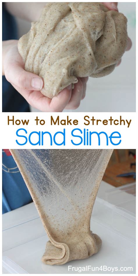 The Best Sand Slime Recipe - Frugal Fun For Boys and Girls