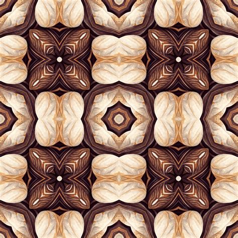 Premium Photo | Abstract nuts pattern agricultural theme elegant gift wrapping paper template