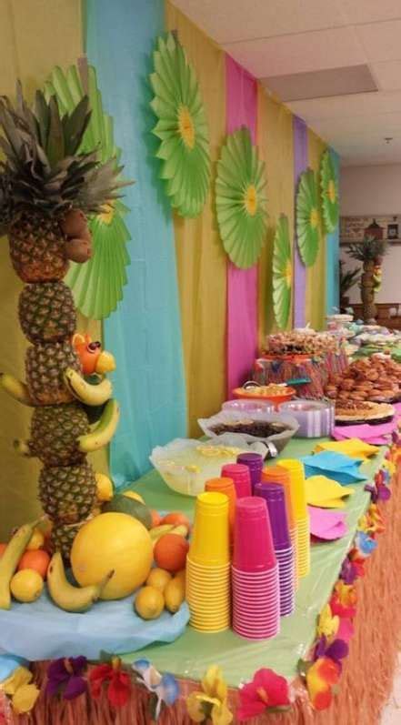 40+ Trendy Ideas Backyard Party Themes Food Ideas | Fiesta hawaiana, Decoracion fiesta hawaiana ...