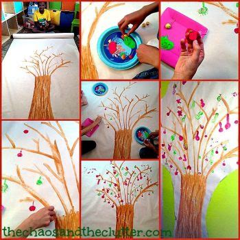 Easy Fall Apple Tree Painting