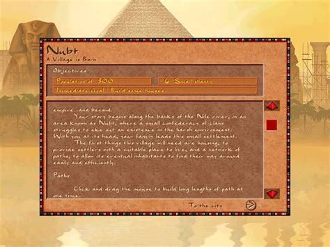 Screenshot of Pharaoh (Windows, 1999) - MobyGames