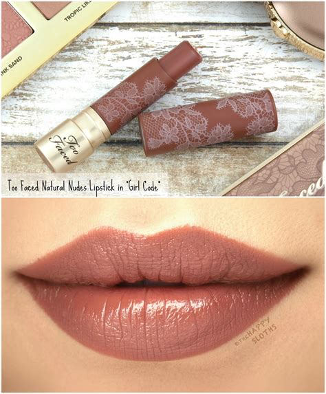Too Faced | Natural Nudes Intense Color Coconut Butter Lipstick: Review ...