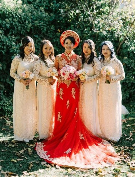 The 5 Essential Elements of a Bridal Áo Dài | Vietnamese wedding dress, Vietnamese wedding ...