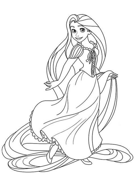 Free & Easy To Print Tangled Coloring Pages | Tangled coloring pages, Disney princess coloring ...