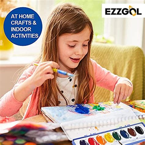 Watercolor Paint Sets Bulk Pack of 24, Ezzgol 8 Colors Washable Paint ...