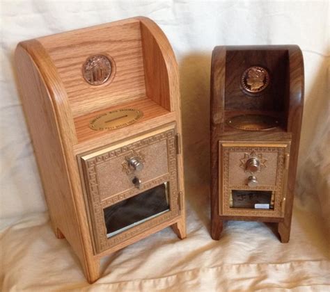 Handcrafted Post Office Coin Banks with vintage Post Office Box Doors ...