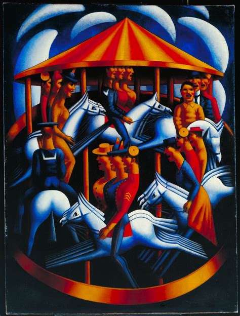 Merry-Go-Round, 1916 by Mark Gertler (1891-1939), born Marks Gertler, a British painter of ...