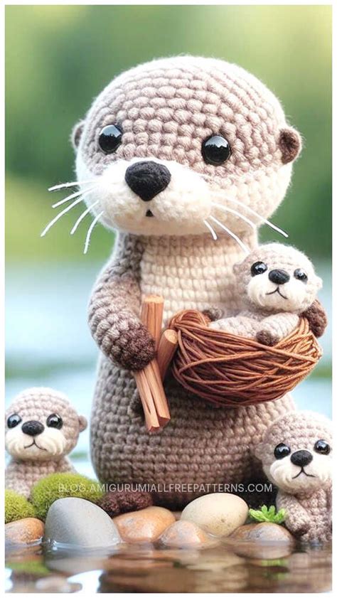 Amigurumi Cute Otter Crochet Free Pattern in 2024 | Crochet animals ...