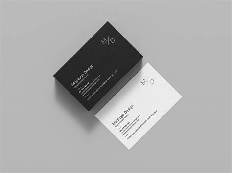 Clean Business Cards Free Mockup - Free Mockup World