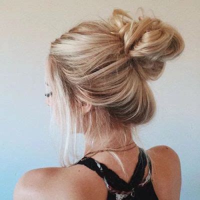 Blonde Messy Bun Pictures, Photos, and Images for Facebook, Tumblr, Pinterest, and Twitter