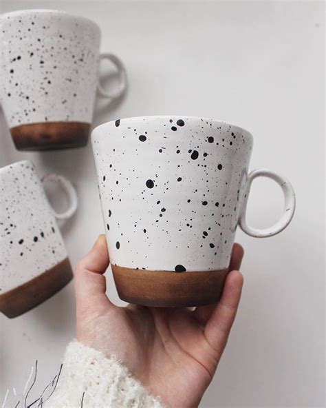 Dasha Ptitsami on Instagram: "I’m obsessed with polka dots.🖤" | Ceramic cafe, Pottery painting ...