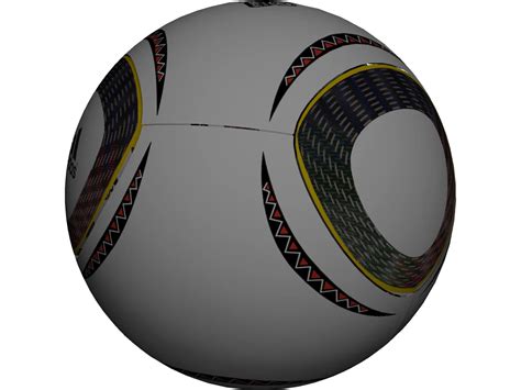 Soccer Ball Adidas Jabulani Official FIFA World Cup 2010 3D Model - 3DCADBrowser