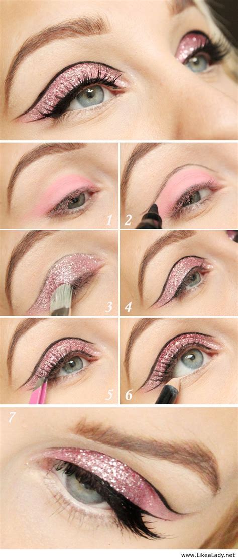 A Collection of 40 Best Glitter Makeup Tutorials and Ideas 2024 - Pretty Designs | Glitter eye ...