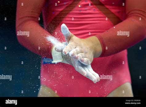 chalk, artistic gymnastics Stock Photo - Alamy