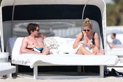 ELLIE GOULDING and Caspar Jopling at a Beach in Miami 01/21/2019 ...