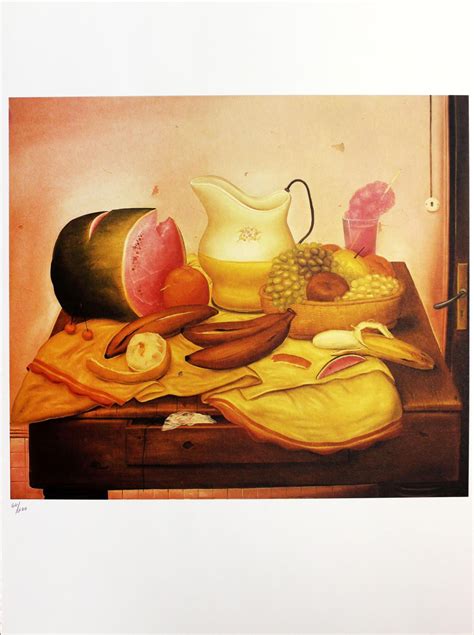 Sold Price: Fernando Botero (after) - Still Life with a Watermelon ...