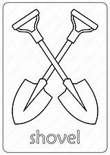 Free Printable Shovel Coloring Pages sketch template
