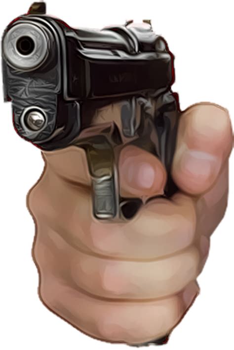 Hand Pointing A Gun Template 2 Transparent Png Hand P - vrogue.co