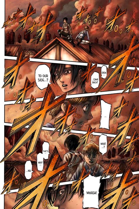 Shingeki No Kyojin Colored Chapter 123 | Attack on titan, Shingeki no kyojin, Wolf spirit animal