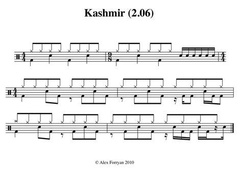 Playsomething Drums: Kashmir @ 2.06