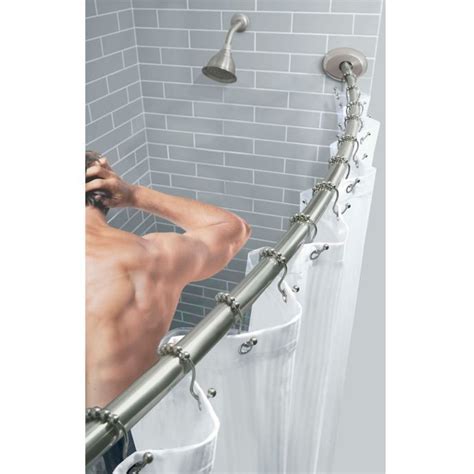 TITAN™ Stainless Steel Dual Install Curved Shower Rod | Bed Bath and Beyond Canada | Shower rod ...