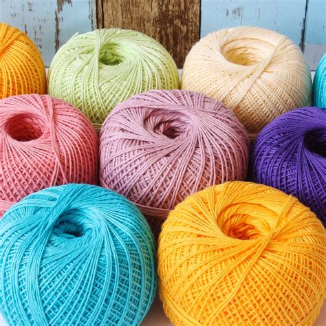 Crochet thread size 5 mercerized cotton knitting yarn | Etsy