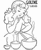 BlueBonkers Nursery Rhymes Coloring Page Sheets  Goldielocks Story sketch template