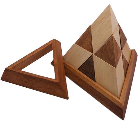 Luxor Egyptian Pyramid - Wooden Puzzle Brain Teaser-674V