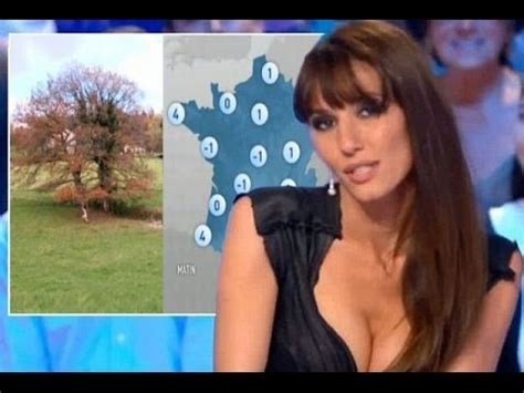 Doria Tillier French Weather girl Does Weather Forecast NAKED - YouTube