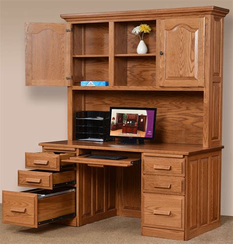 Solid Wood Computer Desk With Hutch | solesolarpv.com