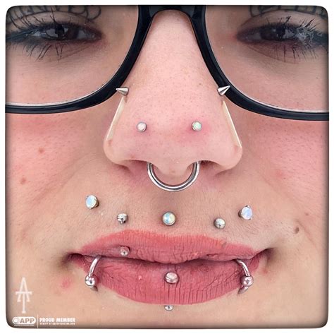 Vertical Nose Tip Piercing