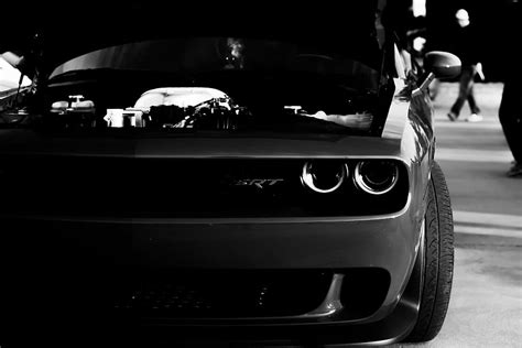 Black Car Vehicle Ford Mustang Night City Lights Sports Car Wallpaper - HD Car Wallpapers