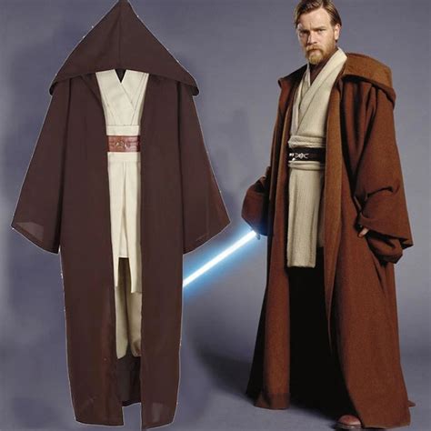 Aliexpress.com: Comprar Hecho a medida Star Wars Obi Wan Kenobi disfraz de Cosplay túnica de ...