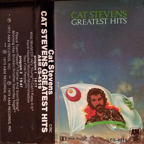 Cat Stevens - Greatest Hits (1975, Cassette) | Discogs