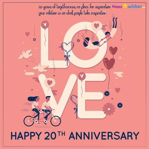 Happy 20th Anniversary Wishes