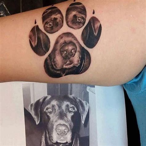 Such A Cute Idea! | Pawprint tattoo, Dog tattoos, Paw tattoo