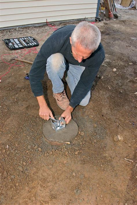 How to Layout and Pour Concrete Piers for a Deck - Fine Homebuilding