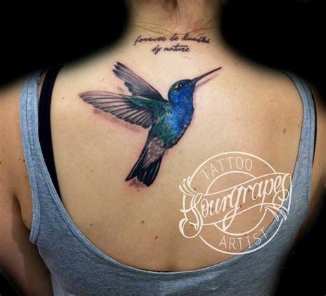 Realistic Hummingbird Tattoo Gallery