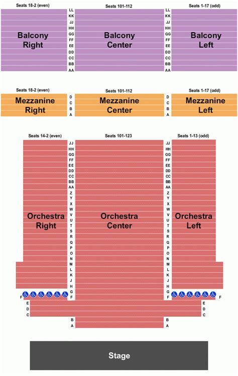 Weinberg Center For The Arts Seating Chart - Center Seating Chart