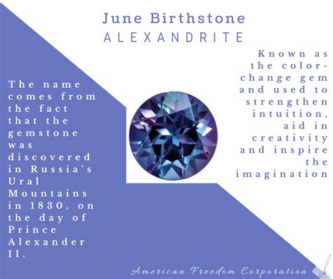 June Birthstone-Alexandrite | June birth stone, June birthstone alexandrite, Birthstones