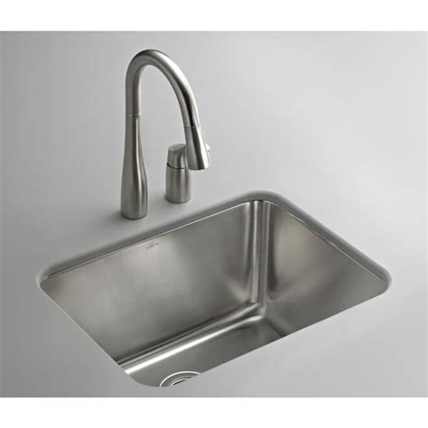 KOHLER 15.75-in x 21.25-in 1-Basin Stainless Steel Undermount Laundry Sink in the Utility Sinks ...