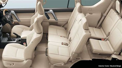 New Toyota Land Cruiser Prado Interior colors, Full variation of Seatcolours selection