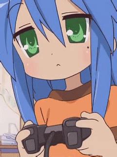 Konata Izumi from lucky star, also known as Kona-chan. She's an otaku Gif Kawaii, Kawaii Anime ...