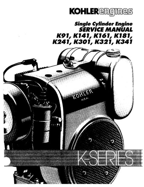 KOHLER SERVICE MANUAL PDF