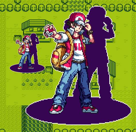 Trainer Red - Pokemon - [PixelArt] by WaterPixelArt on DeviantArt