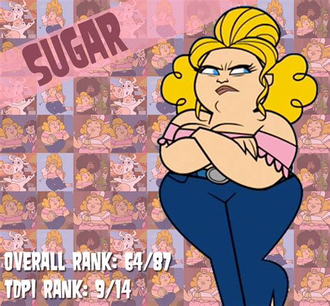 ::Total Drama Ranking #64: Sugar:: by QuickDrawDynoPhooey on DeviantArt